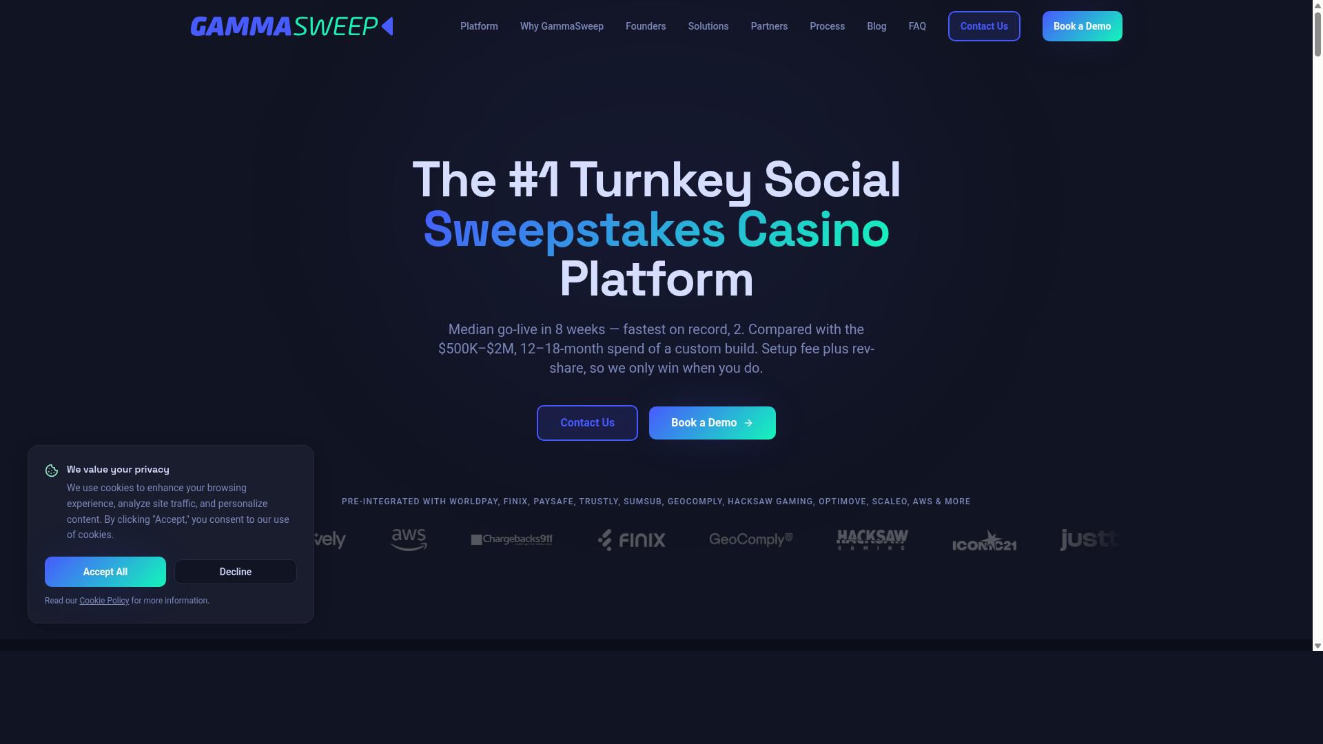 GammaSweep website